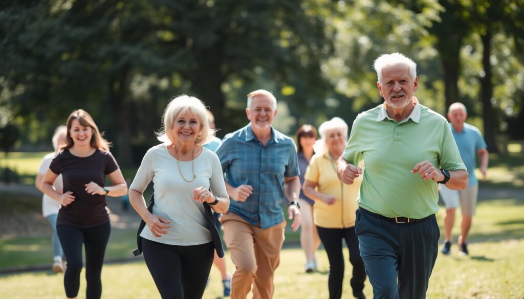 Group of people engaged in a community fitness class outdoors - comprehensive health guide to social connections Group of people engaged in a community fitness class outdoors - comprehensive health guide to social connections
